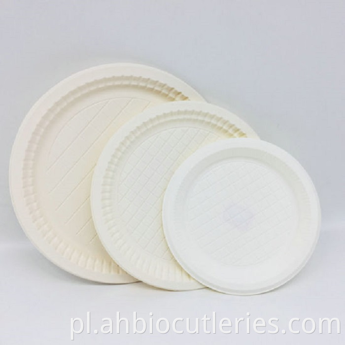 Custom Logo Corn Starch Biodegradable Disposable Plates Jpg